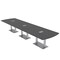 Skutchi Designs 45 in W, 166 in L, 29 in H, Engineered Wood Top, Grey HAR-AREC-46X168-DOU-ELEC-ASIANNIGHT - alternate 1